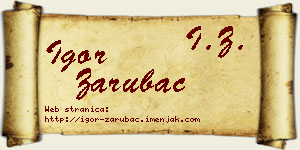Igor Zarubac vizit kartica